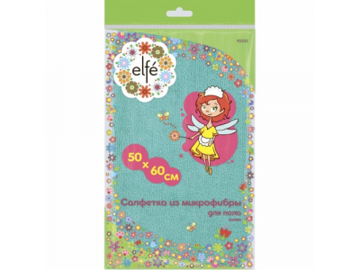 Салфетка из микрофибры для пола синяя 500*600 мм Elfe от Elfe Салфетка из микрофибры для пола синяя 500*600 мм Elfe