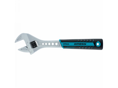 Ключ разводной, 250 мм,CrV, двухкомпонентная ручка //GROSS