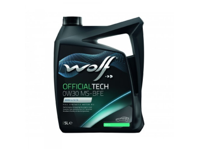 Моторное масло WOLF OFFICIALTECH 0W30 MS-BFE 5L